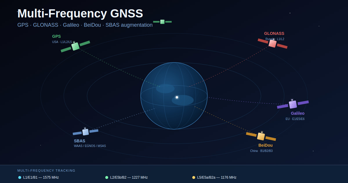 Why Multi-Frequency & Multi-Constellation Matters for GNSS Receivers